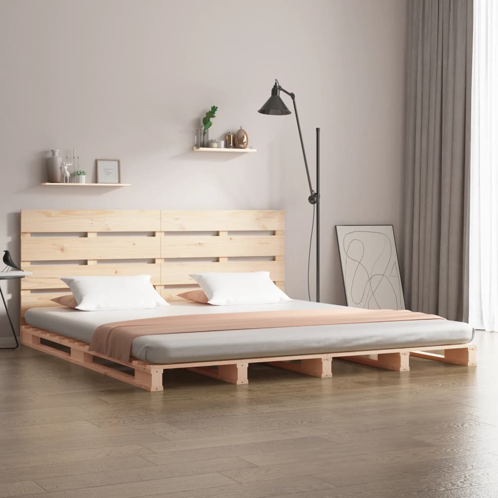 Cama sem colchão 160x200 cm madeira de pinho maciça