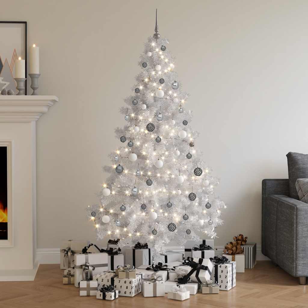 Árvore de natal artificial pré-iluminada + bolas 620 ramos