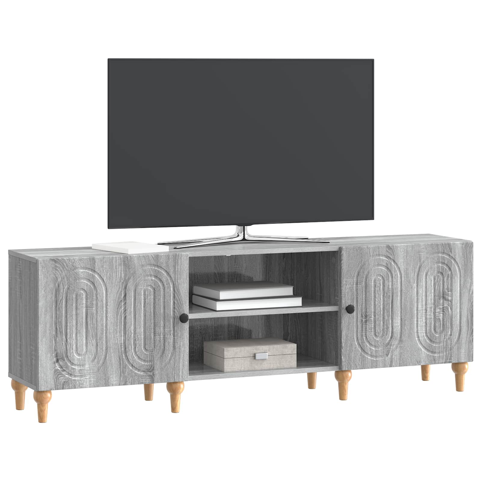 Gabinete para TV sonoma cinzento 150 x 31 x 50 cm