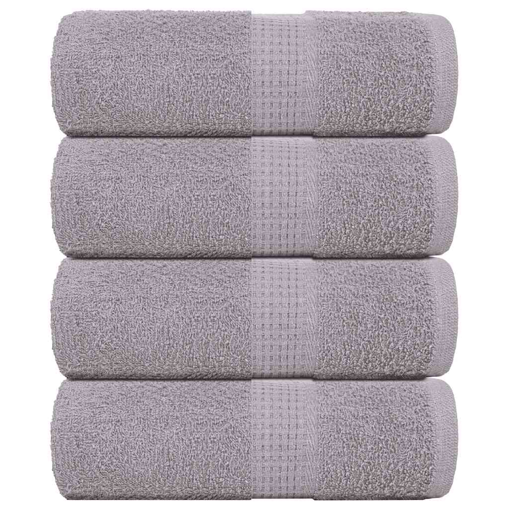Toalhas de bidé frogn 4 pcs 30x50 cm 360 g/m² cinzento