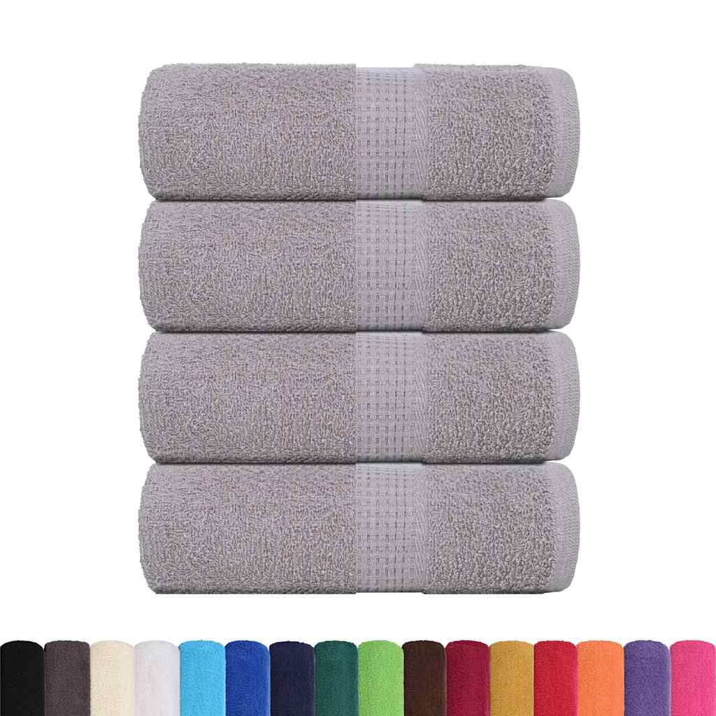 Toalhas de bidé frogn 4 pcs 30x50 cm 360 g/m² cinzento