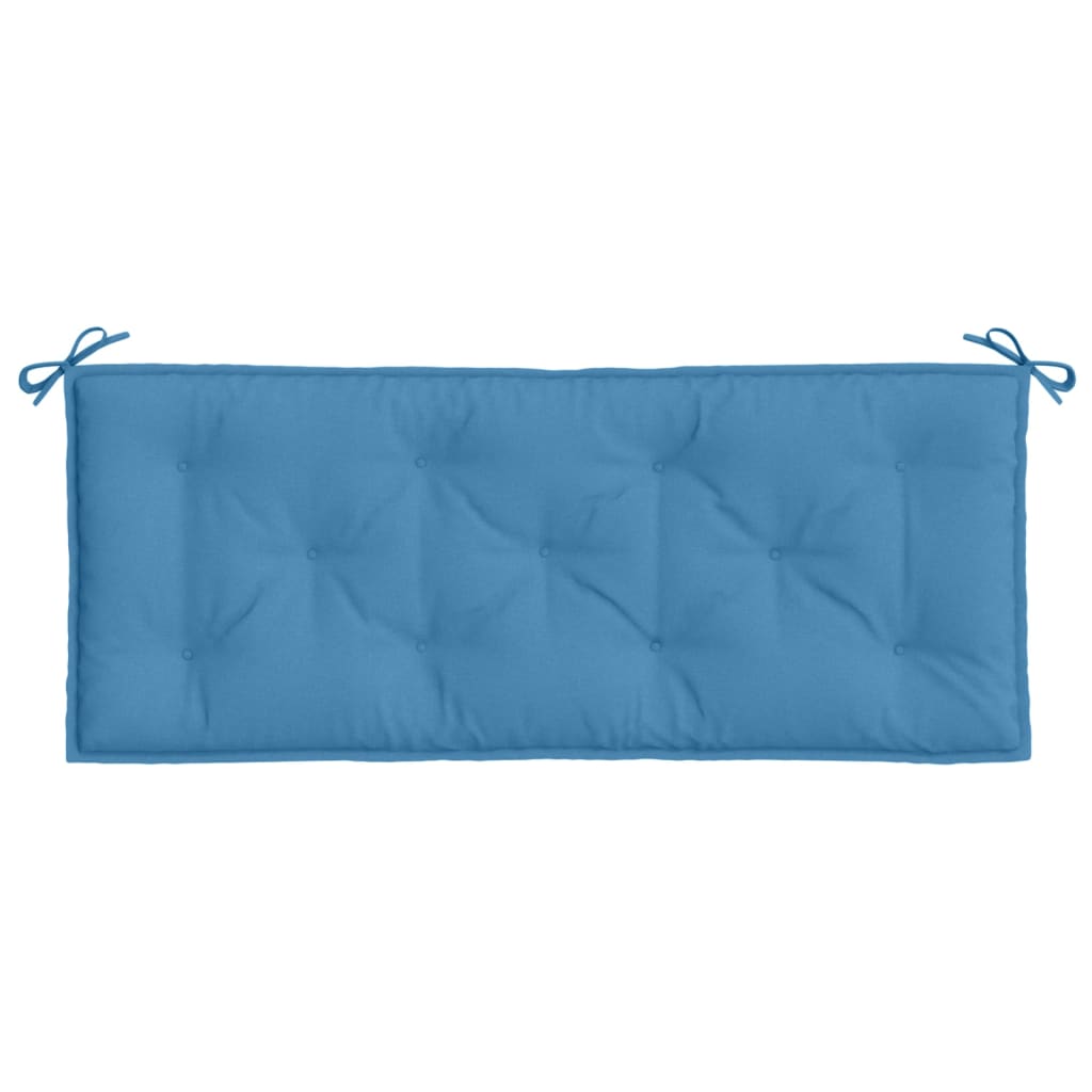 Almofadão p/ banco jardim 120x50x7 cm mesclado tecido azul
