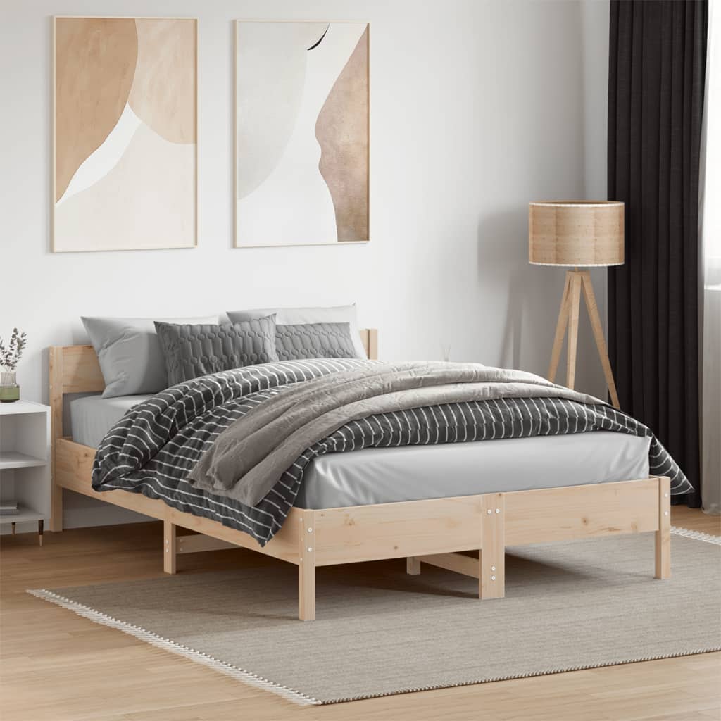 Cama sem colchão 120x190 cm madeira de pinho maciça