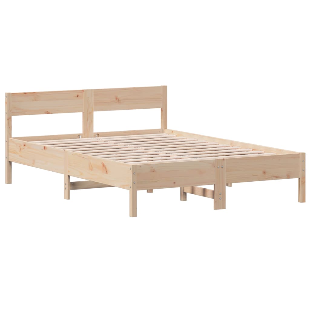 Cama sem colchão 120x190 cm madeira de pinho maciça