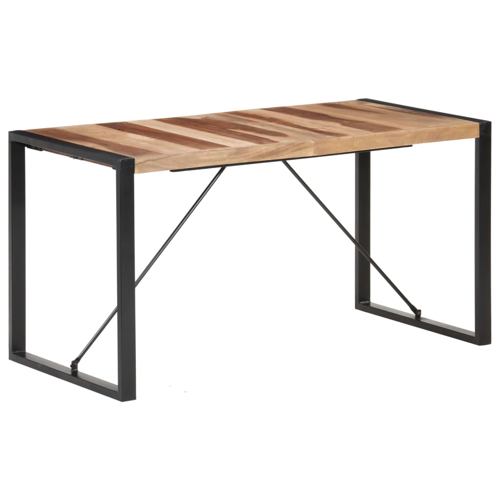 Mesa de jantar 140x70x75 cm madeira maciça