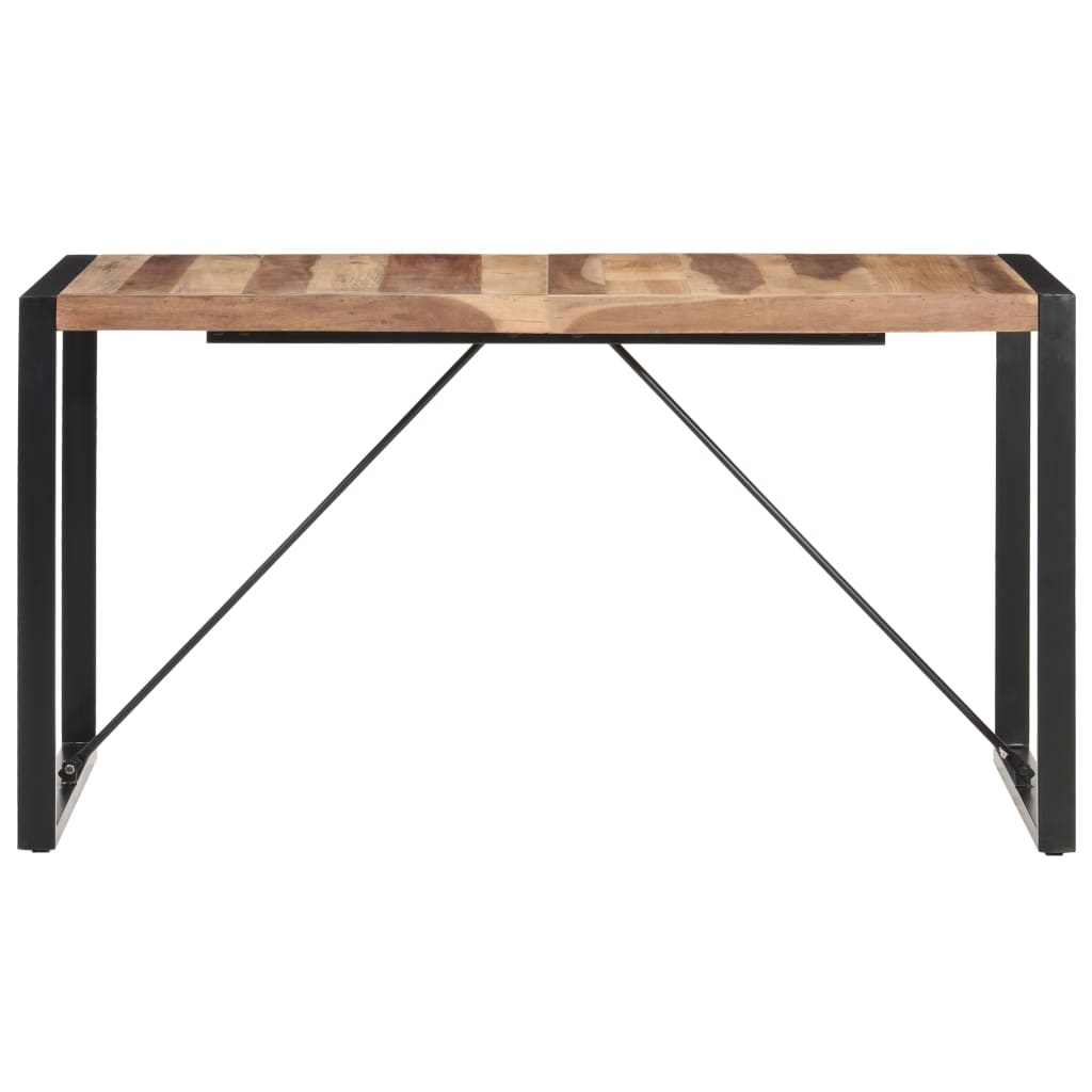 Mesa de jantar 140x70x75 cm madeira maciça