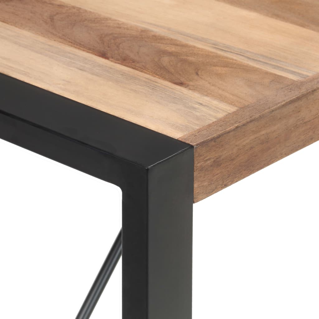 Mesa de jantar 140x70x75 cm madeira maciça