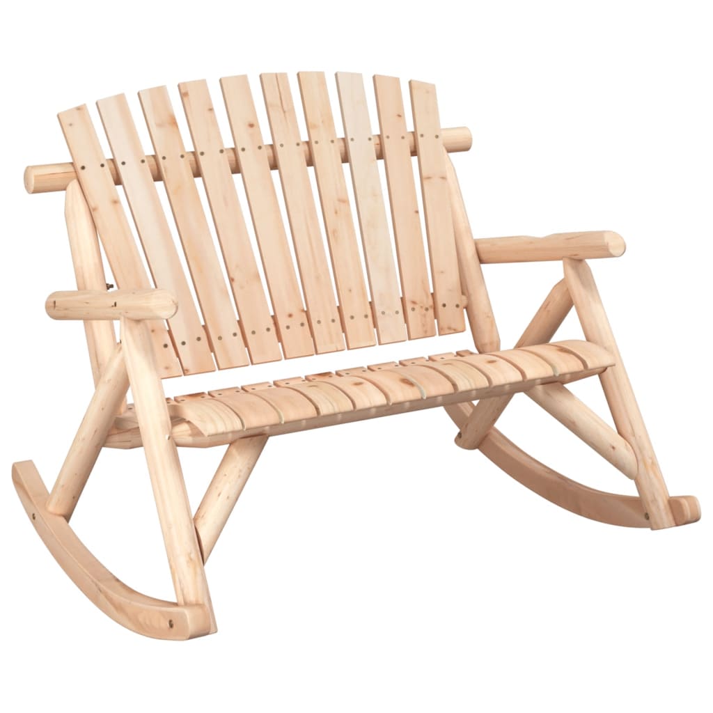 3 Pcs conjunto lounge de jardim madeira de abeto maciça