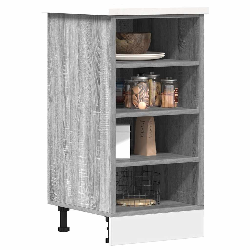 Armário inferior “riga” 40x44,5x81,5cm cinzento sonoma