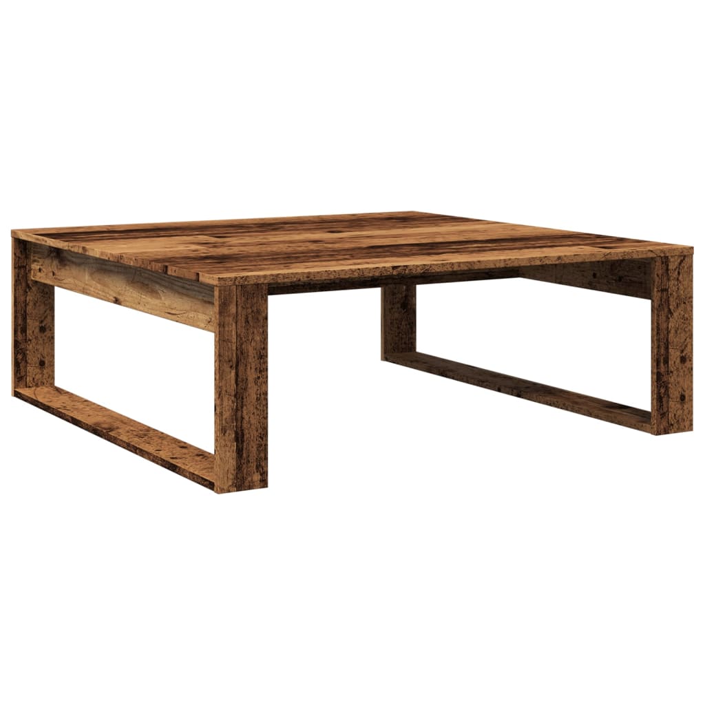 Mesa de centro 100x100x35 cm deriv. de madeira madeira velha