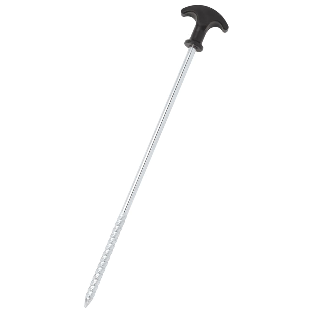 Estacas para tenda 24 pcs 30 cm ø7 mm aço galvanizado