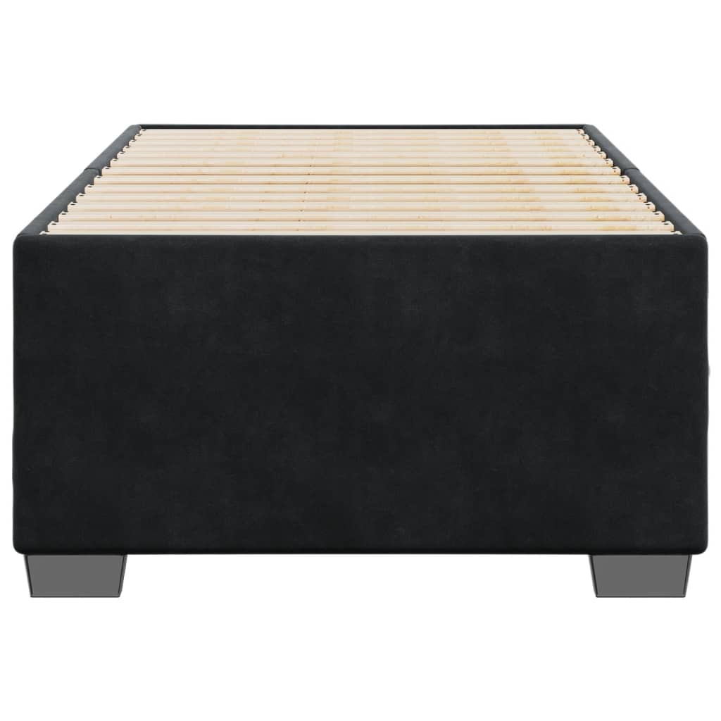 Estrutura de cama 90x200 cm veludo preto