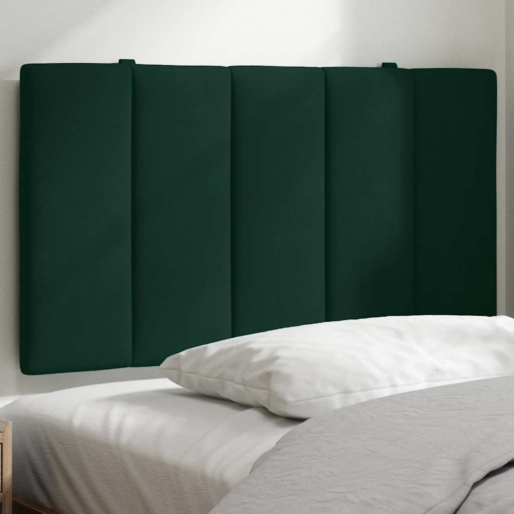Almofadão de cabeceira hanko 90 cm veludo verde-escuro
