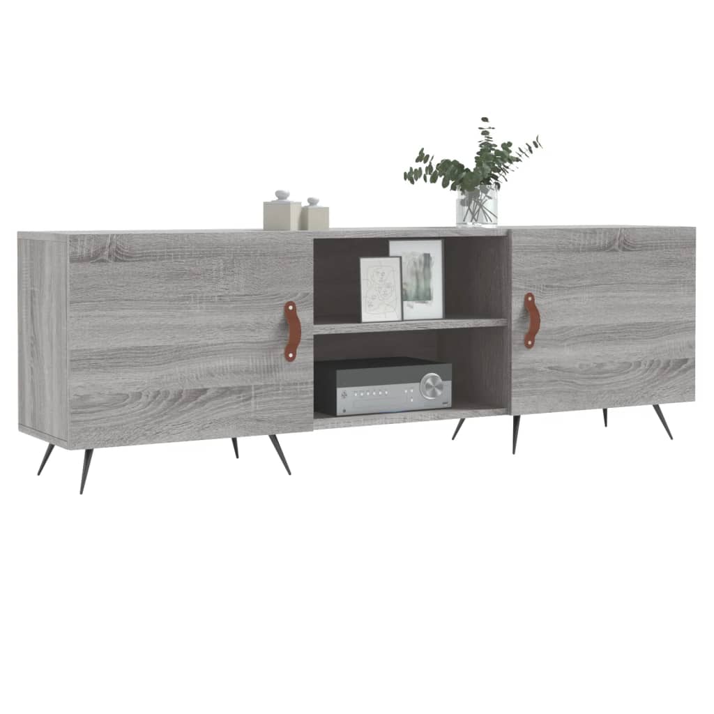 Móvel de TV 150x30x50 cm derivados de madeira cinzento sonoma