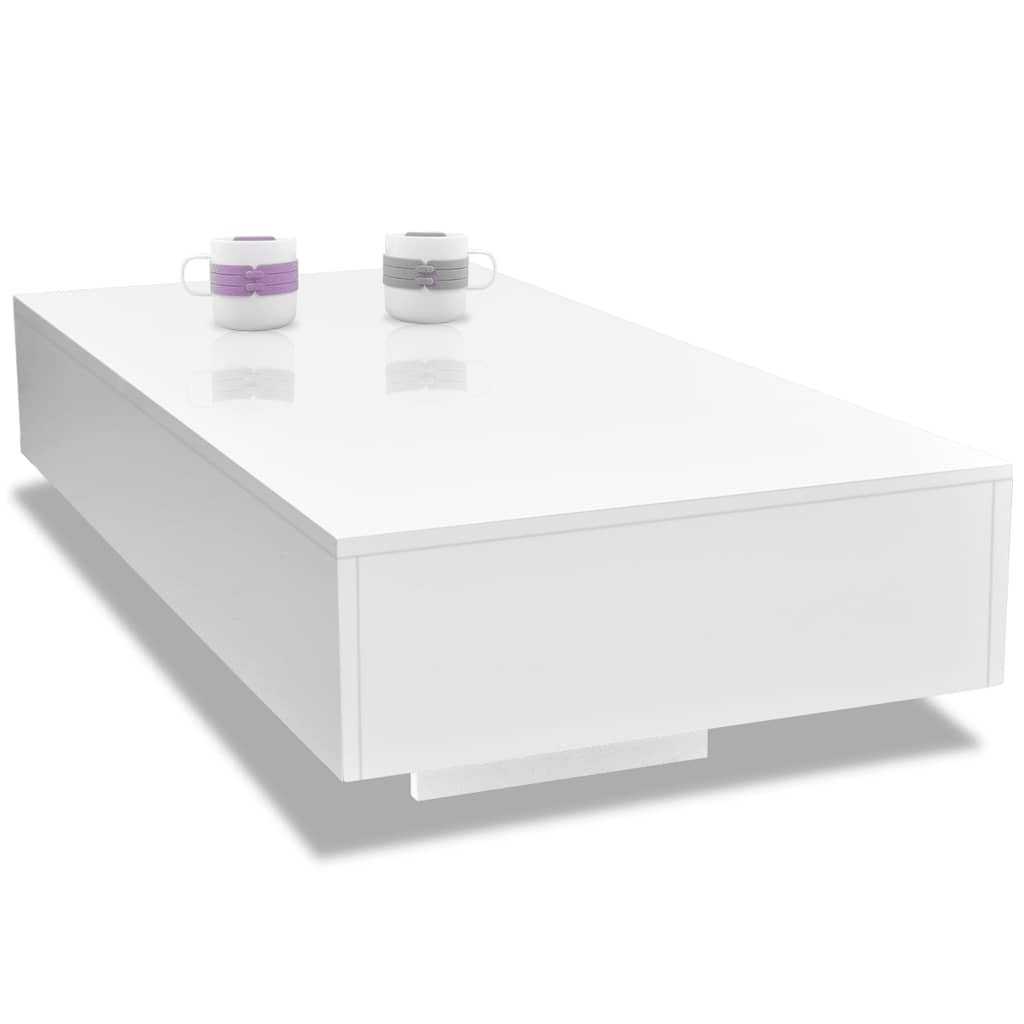 Mesa de centro, branco brilhante
