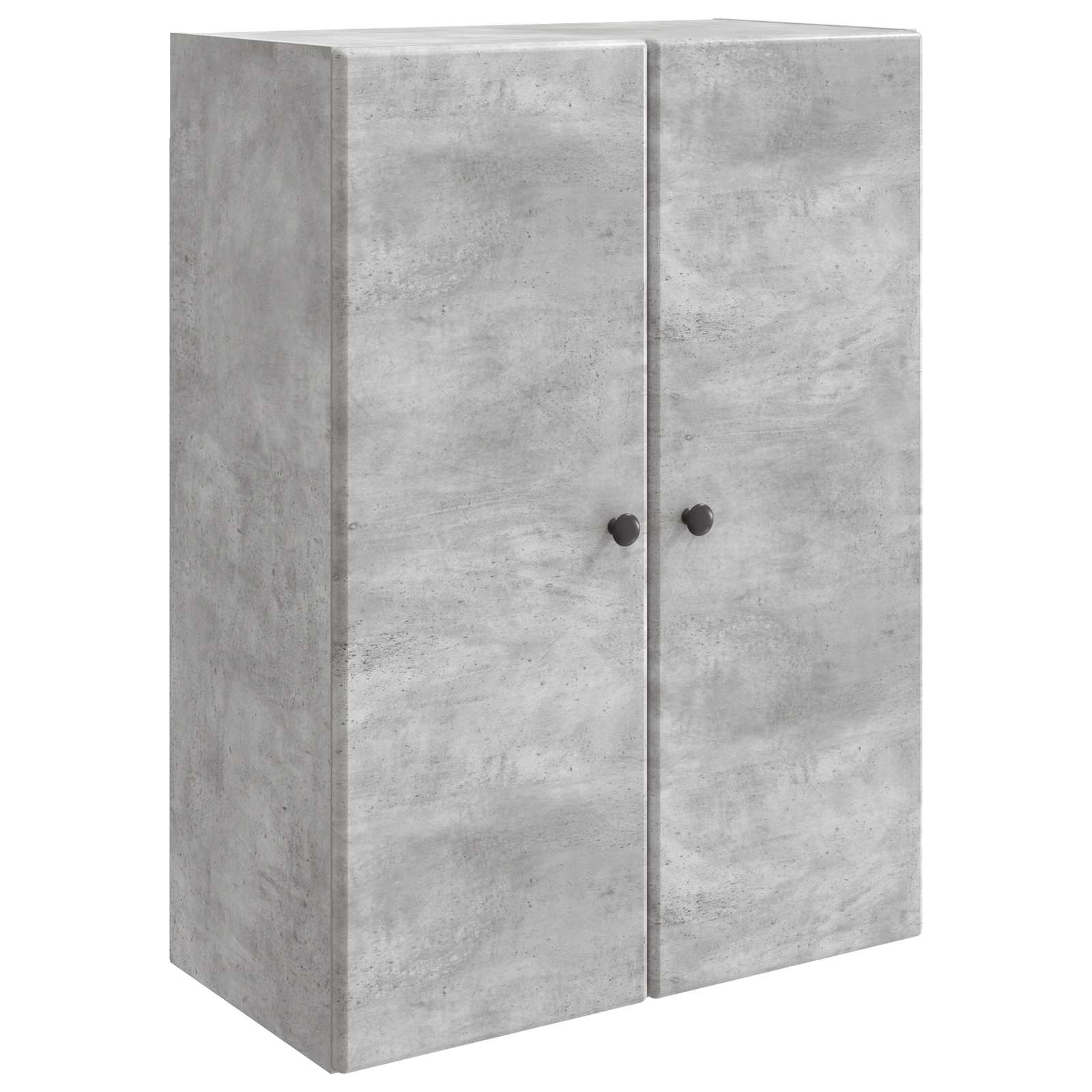 Armário de parede cinzento cimento 66 x 34,5 x 90 cm