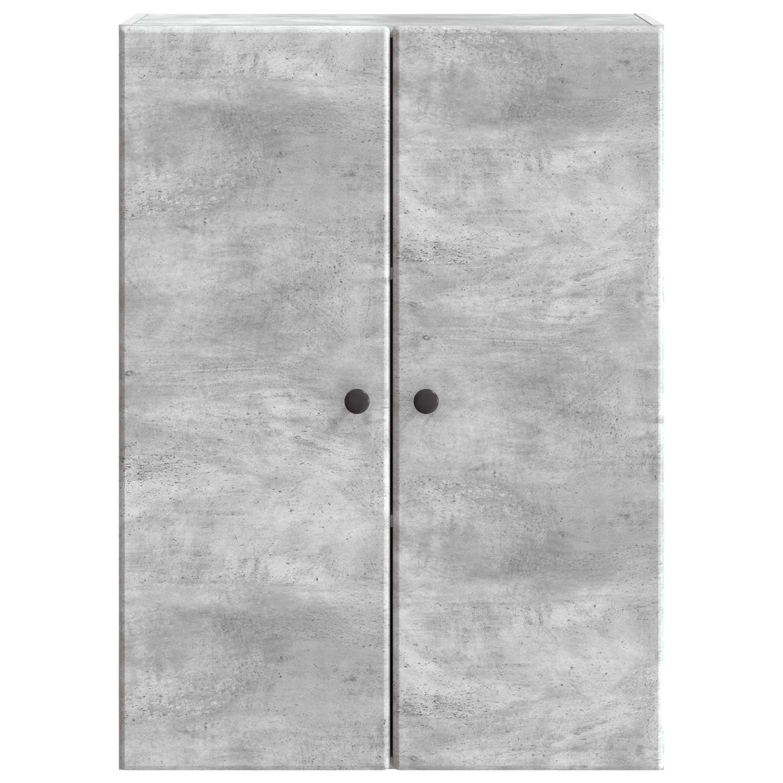 Armário de parede cinzento cimento 66 x 34,5 x 90 cm