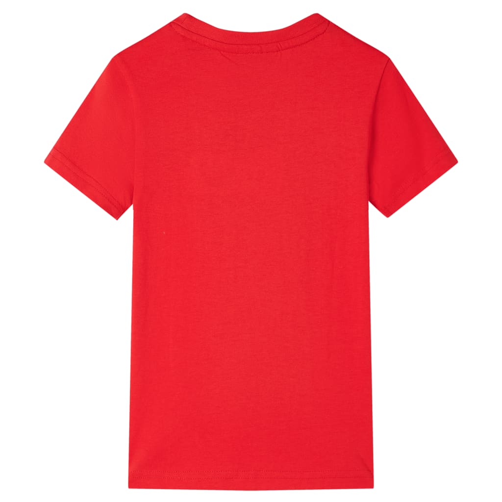 T-shirt infantil vermelho 128