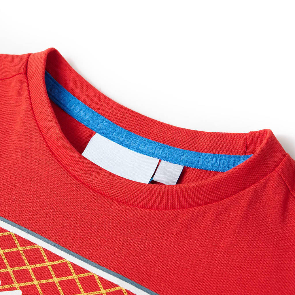 T-shirt infantil vermelho 128