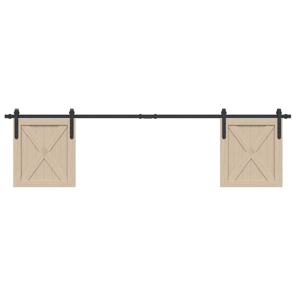 Kit para armário deslizante aço carbono 200 cm