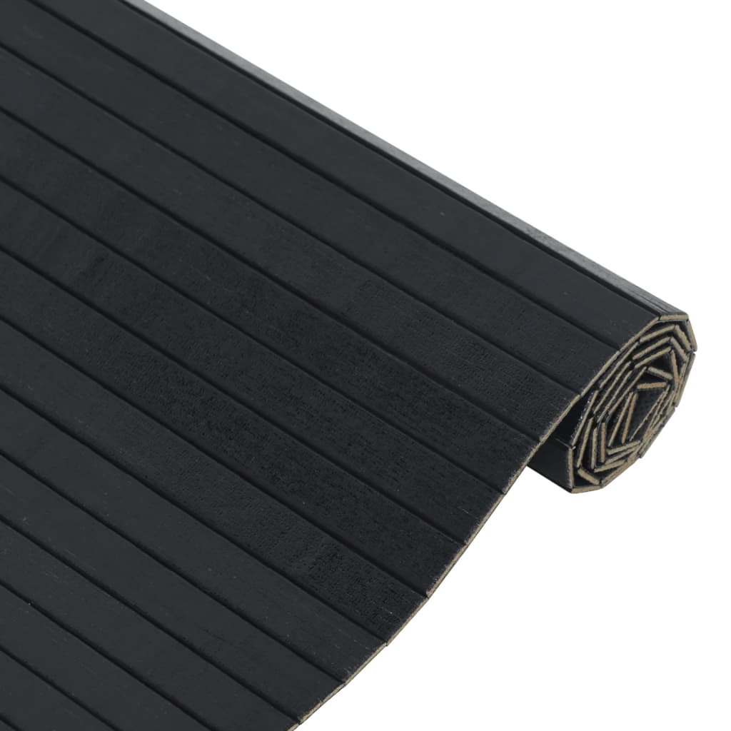 Tapete retangular 60x300 cm bambu preto