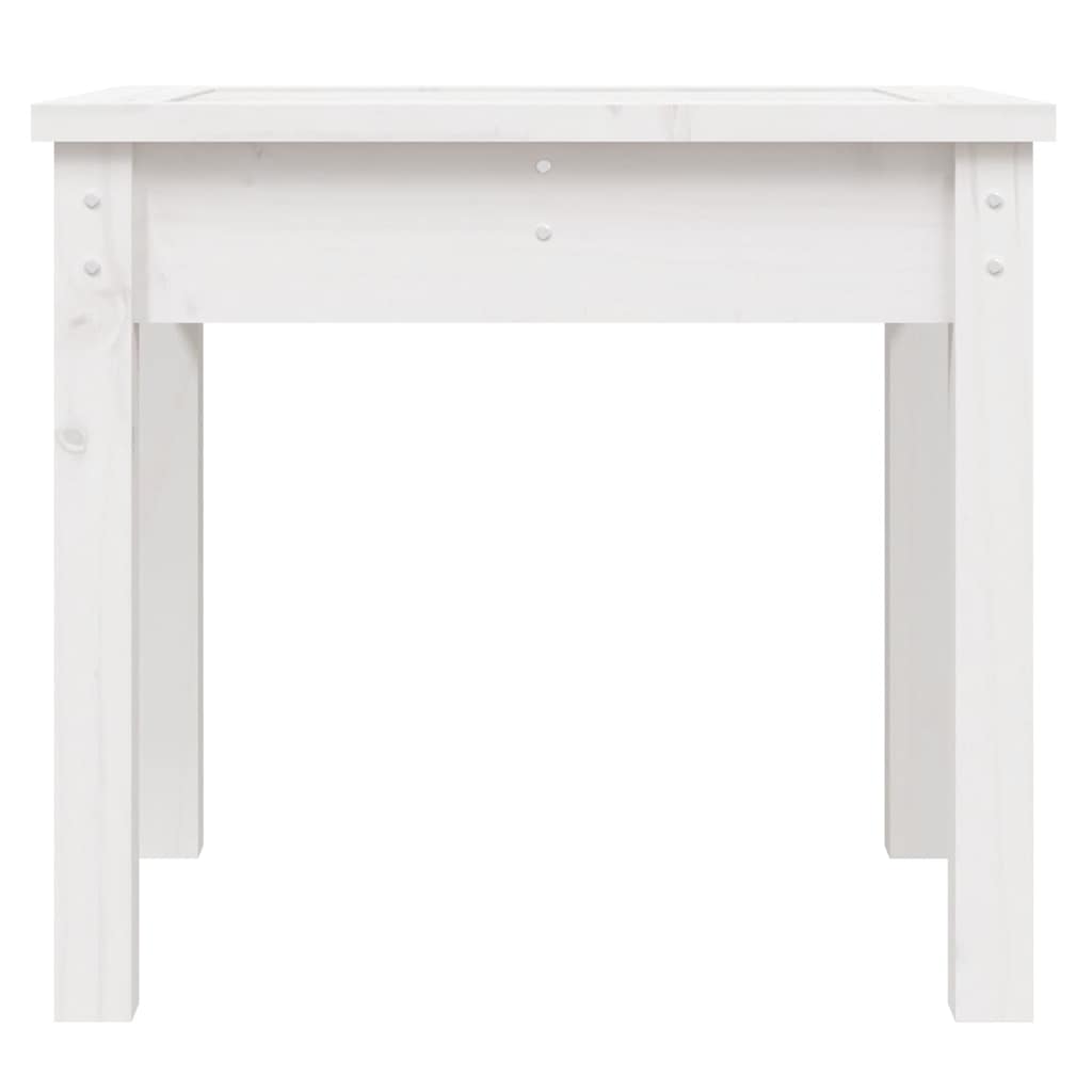 Banco de jardim 50x44x45 cm madeira de pinho maciça branco