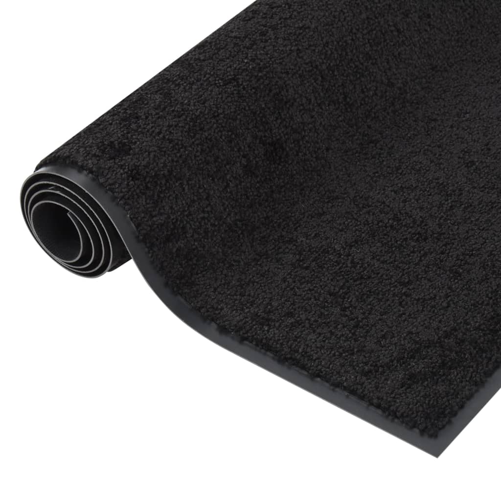 Tapete de porta 40x60 cm preto