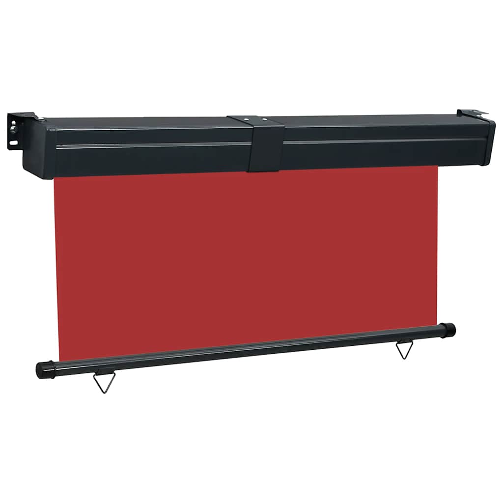 Toldo lateral para varanda 165x250 cm vermelho