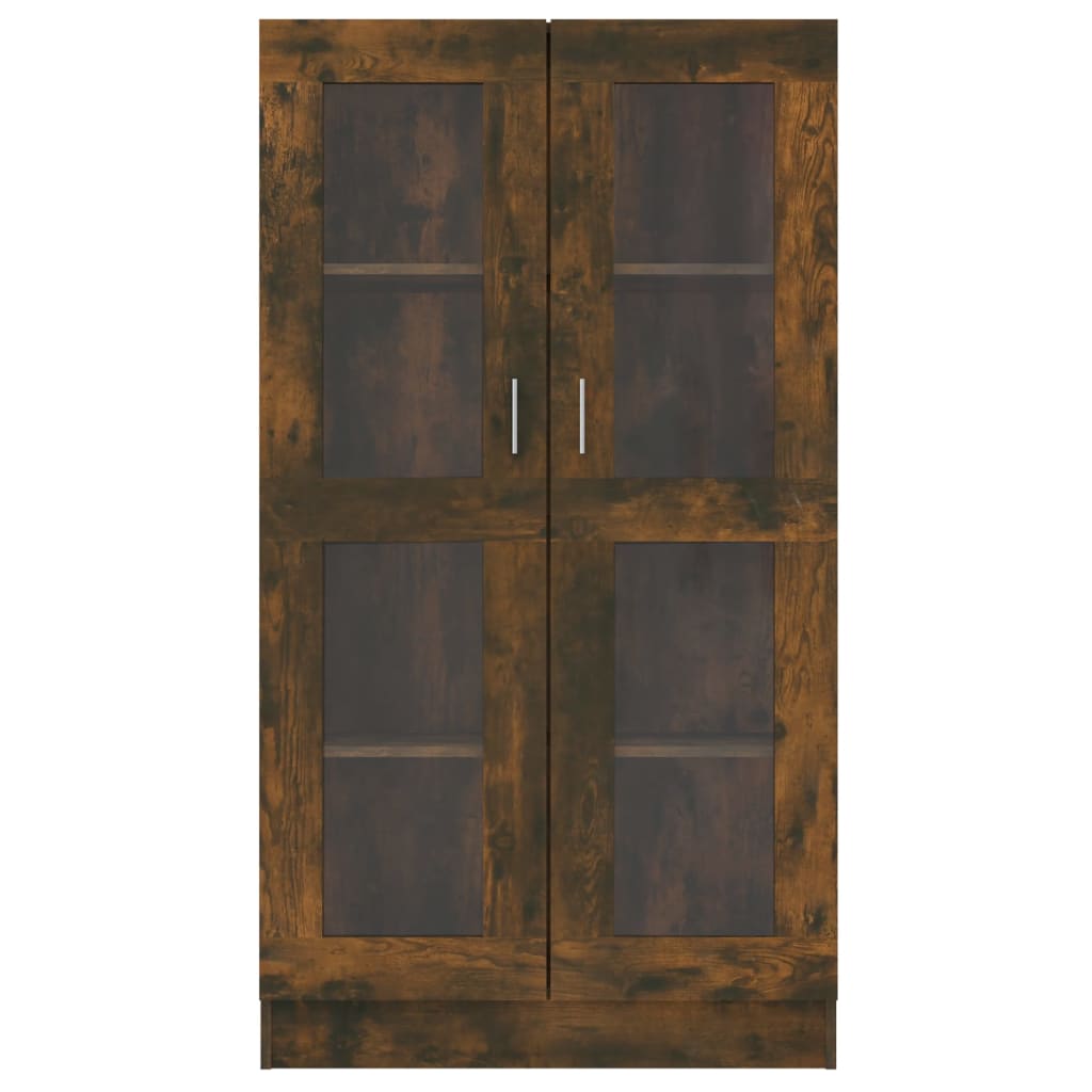 Vitrine 82,5x30,5x150 cm derivados de madeira carvalho fumado