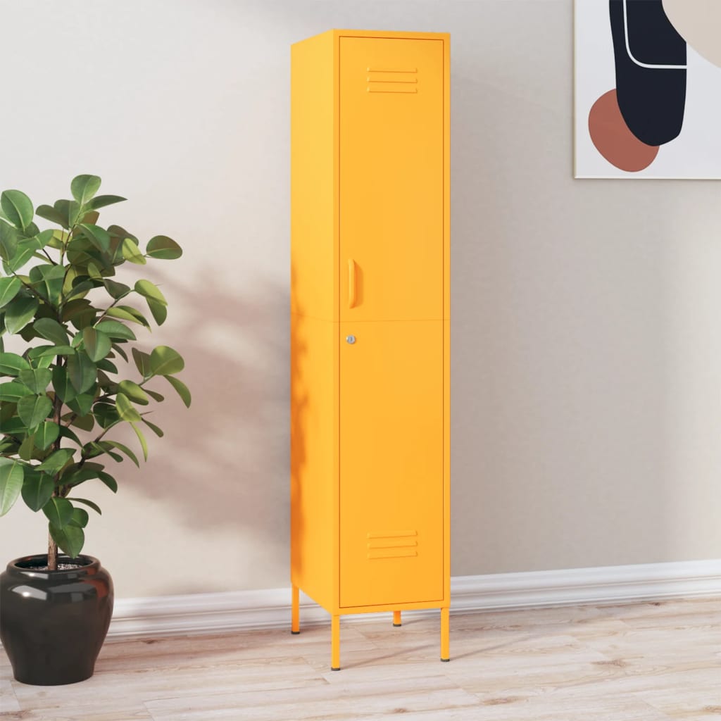 Cacifo 35x46x180 cm aço amarelo mostarda