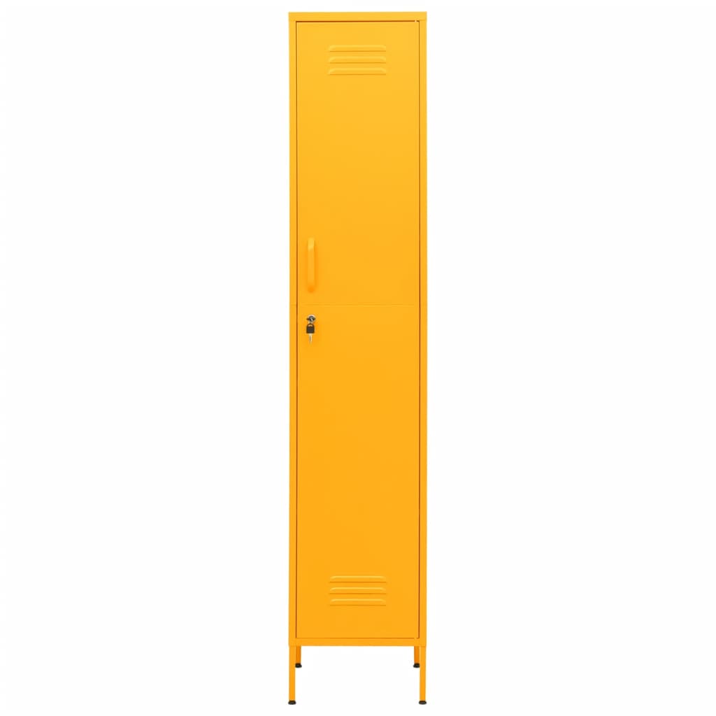 Cacifo 35x46x180 cm aço amarelo mostarda