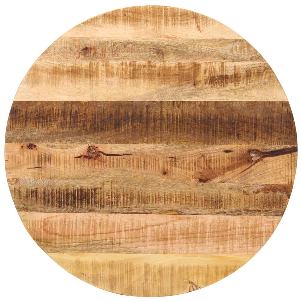 Tampo de mesa redondo ø80x2,5cm madeira mangueira áspera maciça