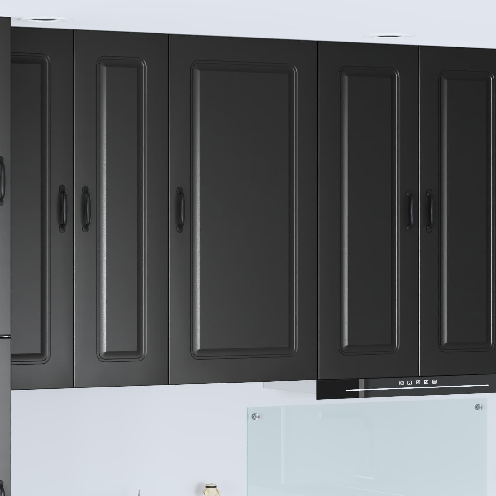 Painel de lava-louça kalmar preto 50 x 31 x 100 cm