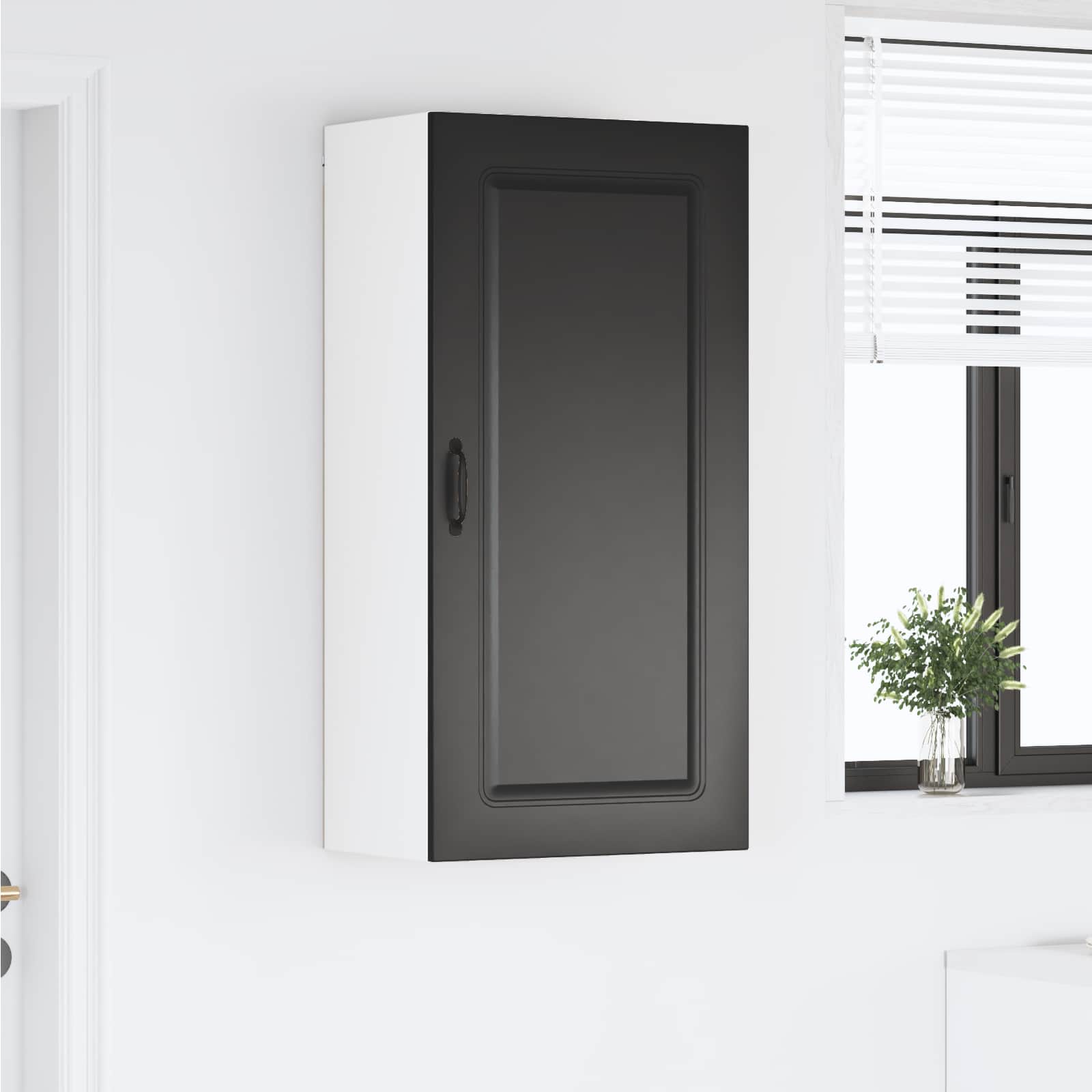Painel de lava-louça kalmar preto 50 x 31 x 100 cm