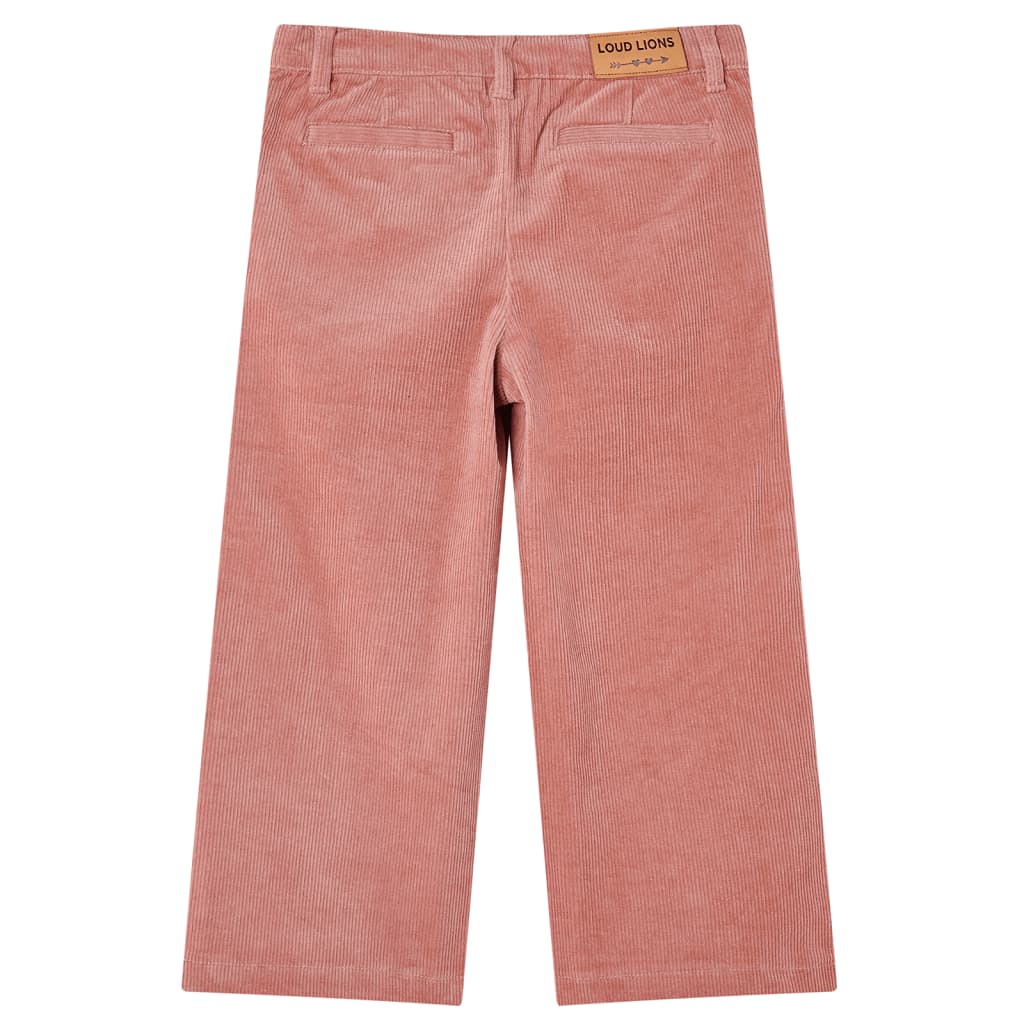 Calças para criança bombazina rosa-velho 128
