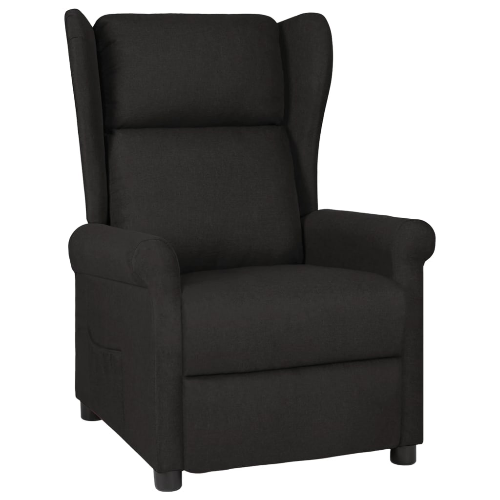 Poltrona reclinável tecido preto