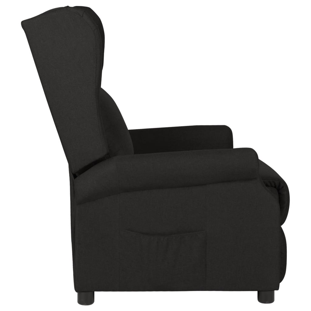 Poltrona reclinável tecido preto