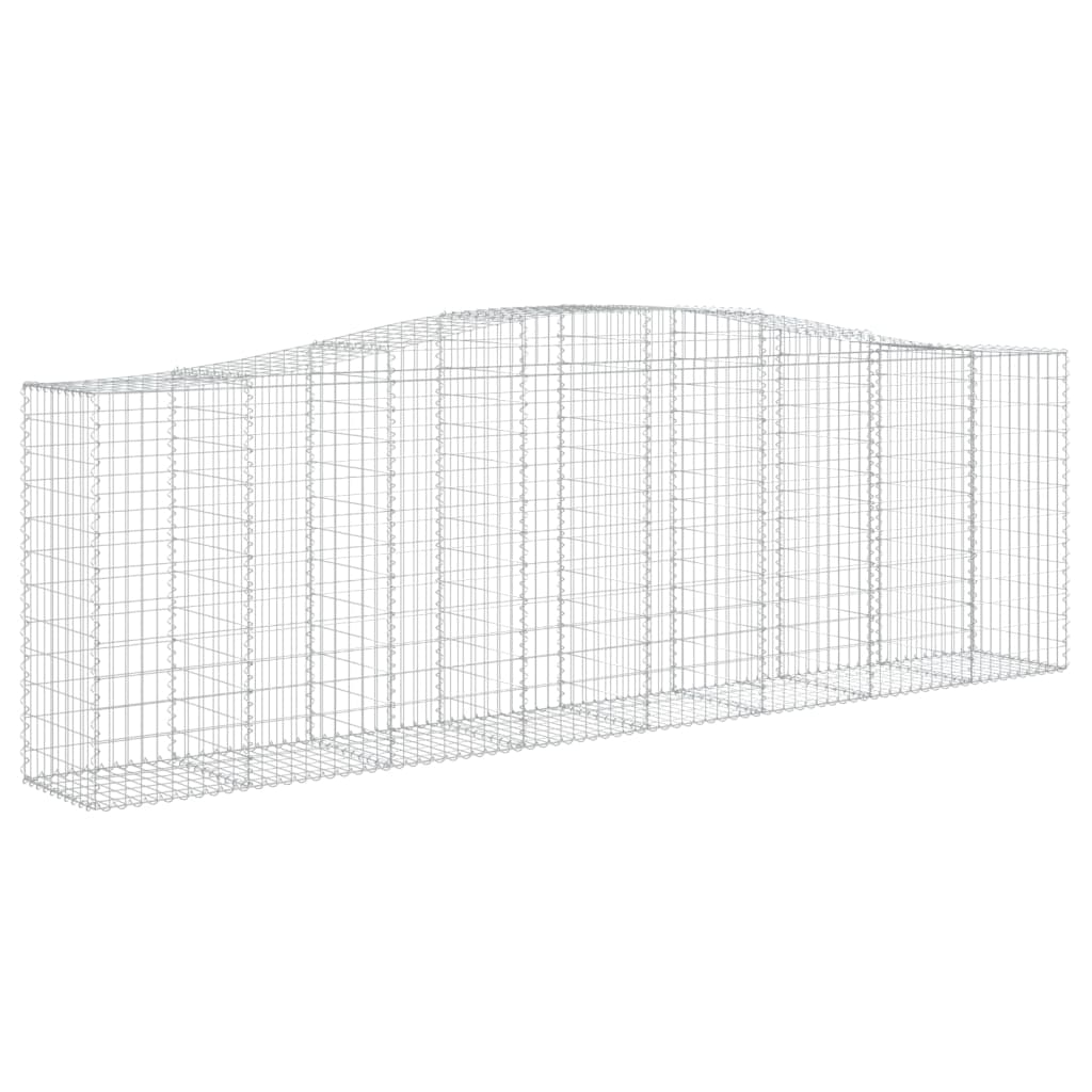Cestos gabião arqueados 9pcs 400x50x120/140cm ferro galvanizado