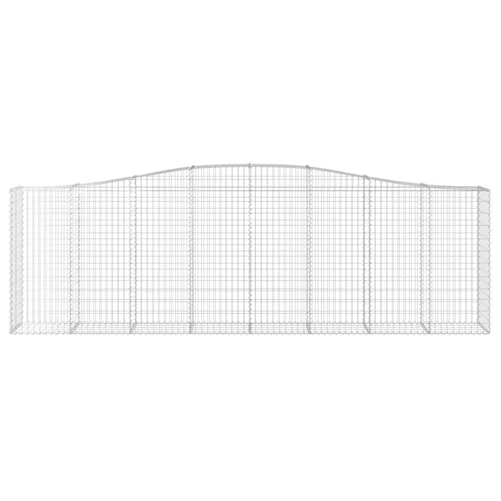 Cestos gabião arqueados 9pcs 400x50x120/140cm ferro galvanizado