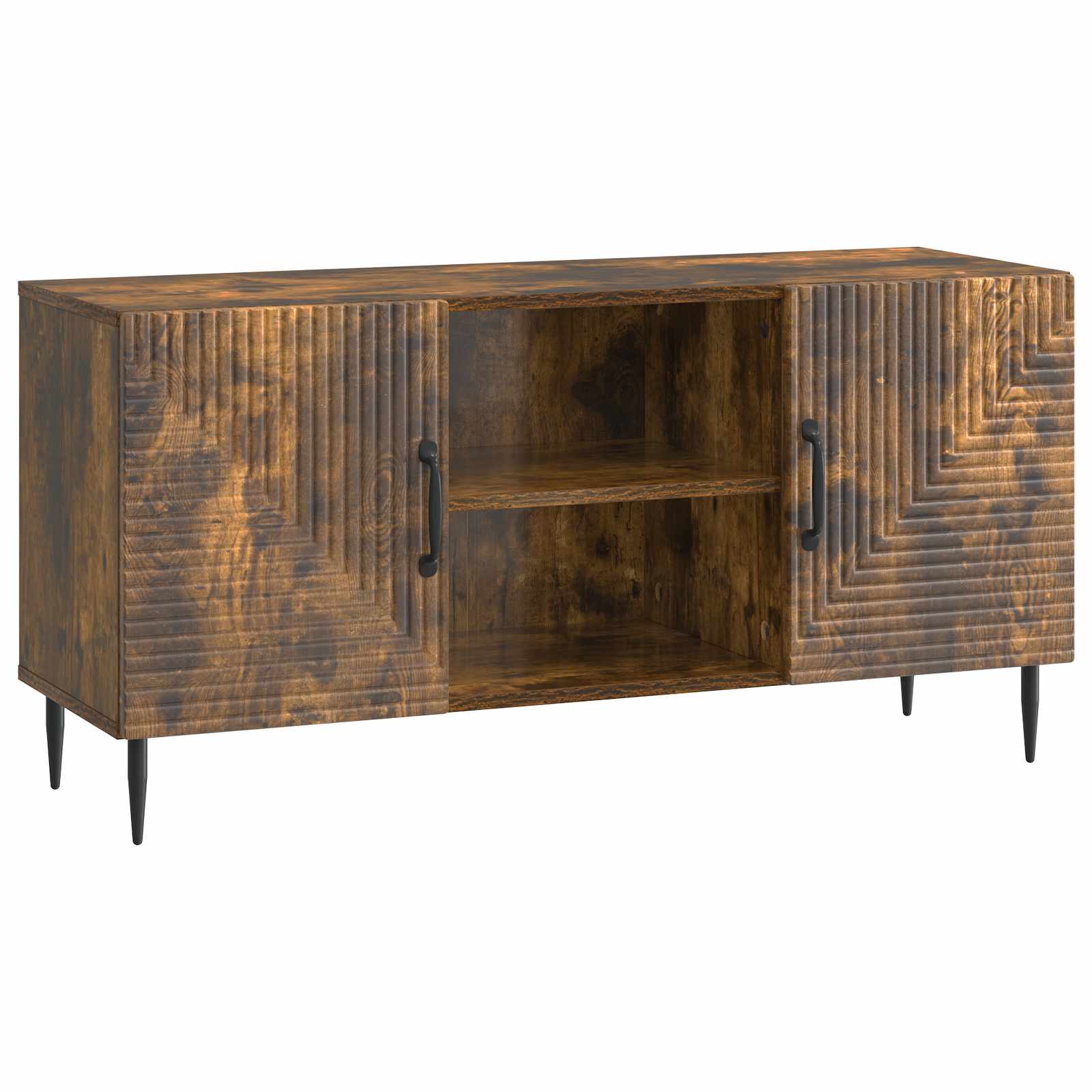 Gabinete para TV carvalho fumado 102 x 34,5 x 50 cm