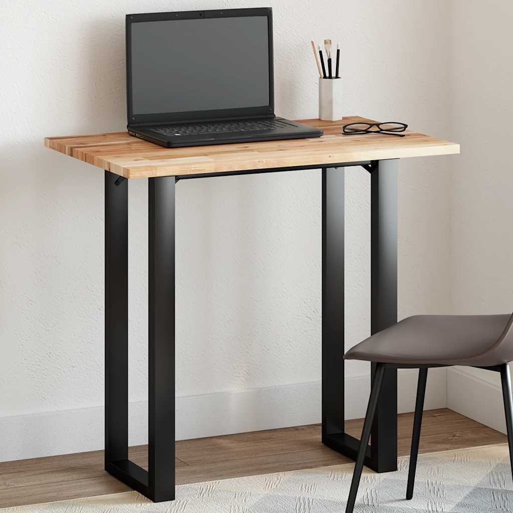 Tampo de mesa retangular 80x50x2 cm madeira de acácia maciça
