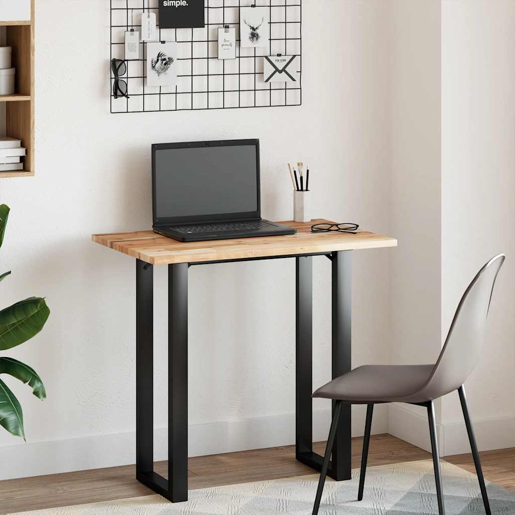 Tampo de mesa retangular 80x50x2 cm madeira de acácia maciça