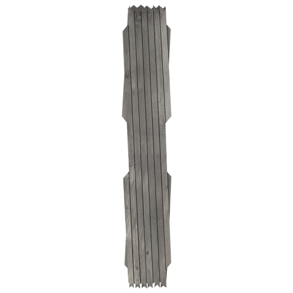 Cercas em treliça 5 pcs 180x60 cm abeto maciço cinzento