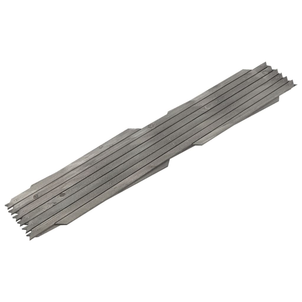 Cercas em treliça 5 pcs 180x60 cm abeto maciço cinzento