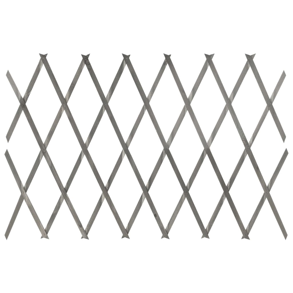 Cercas em treliça 5 pcs 180x60 cm abeto maciço cinzento