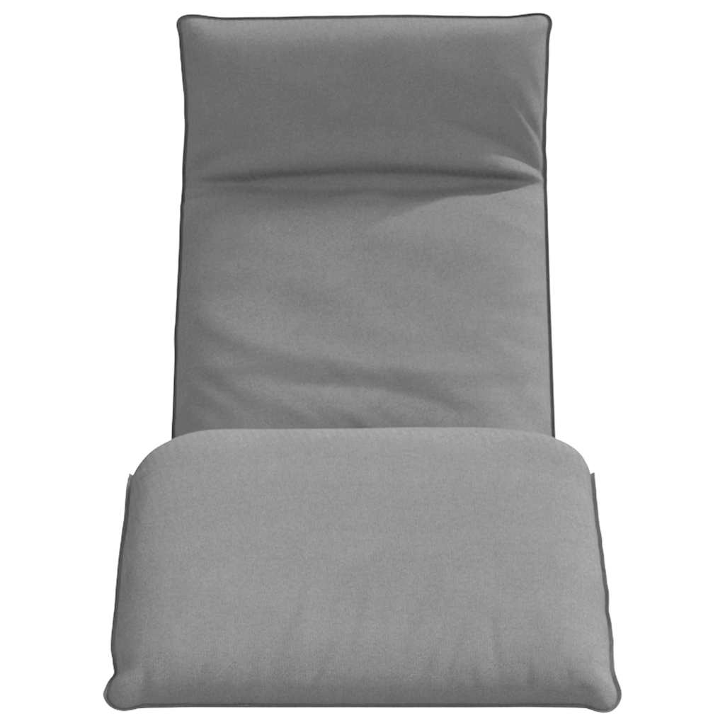 Espreguiçadeira dobrável 175x54x8,5 cm tecido oxford cinzento