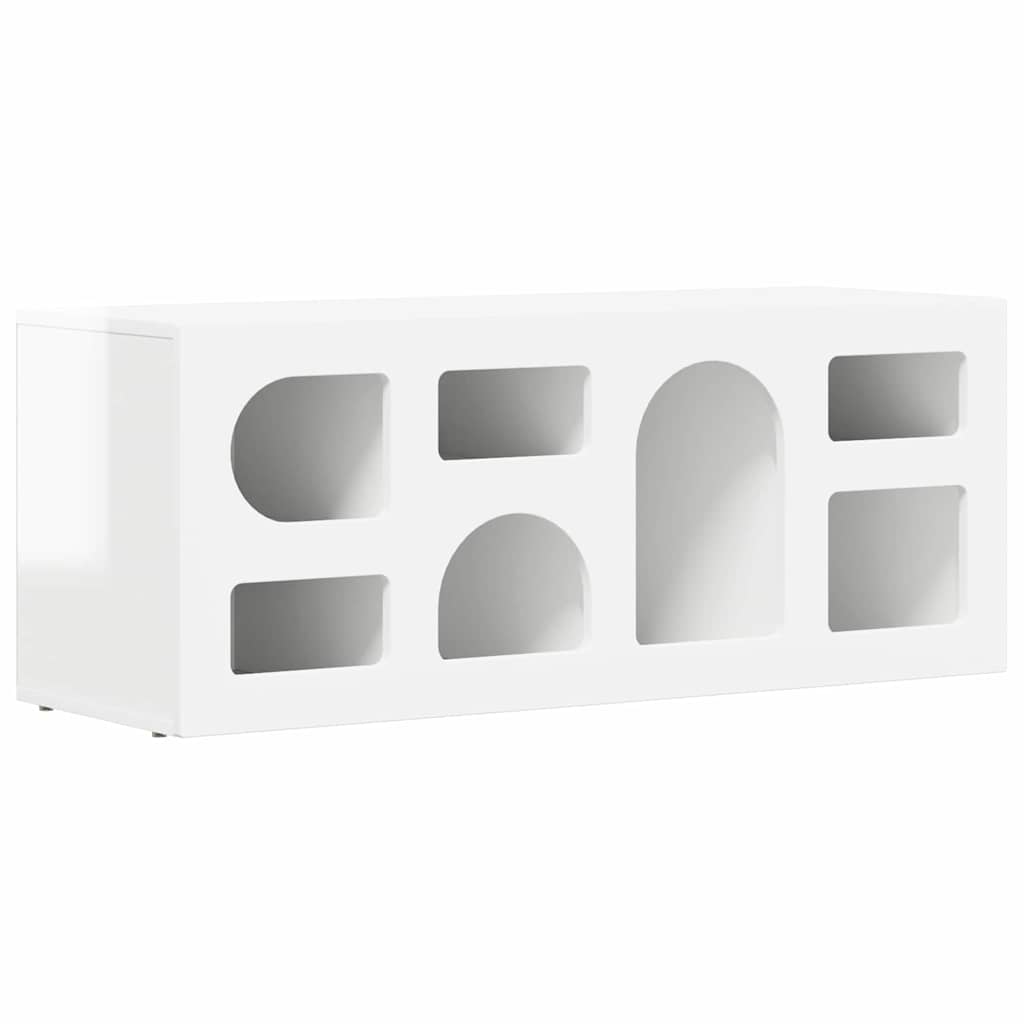 Gabinete para TV elst 100 x 35 x 40 cm branco brilhante
