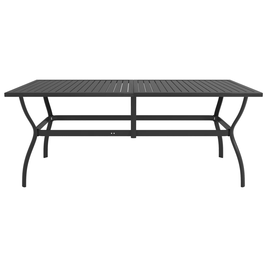Mesa de jardim 190x80x72 cm aço antracite