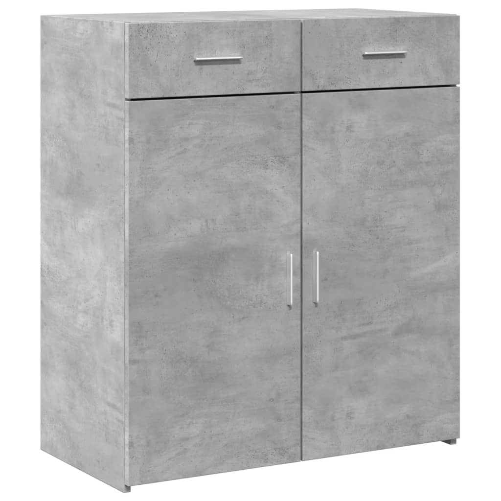 Aparador 80x42,5x93 cm derivados de madeira cinzento cimento