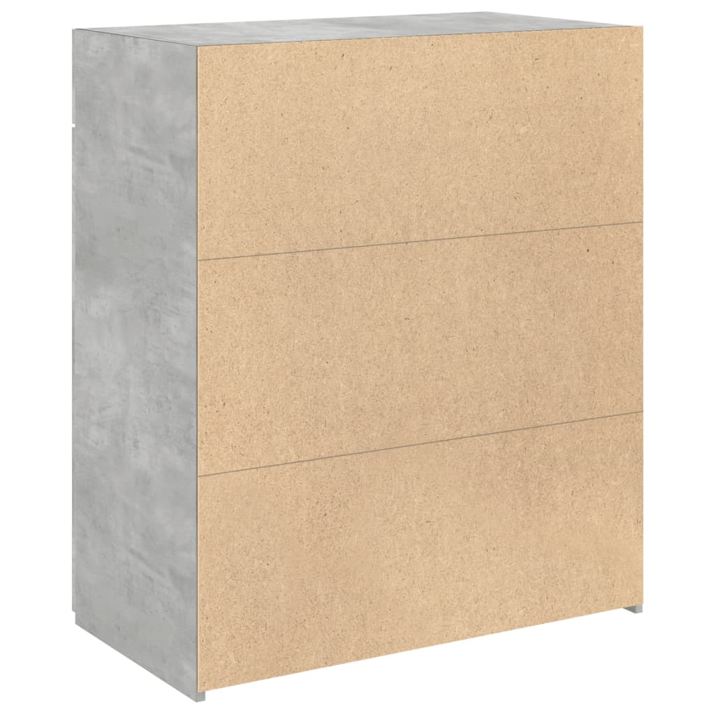 Aparador 80x42,5x93 cm derivados de madeira cinzento cimento